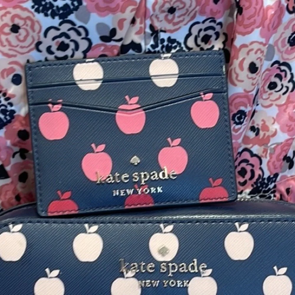 Kate Spade Staci Small Slim Card Holder Orchard Degrade Multi